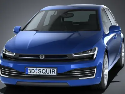 Generic Hatchback 2017 3D model