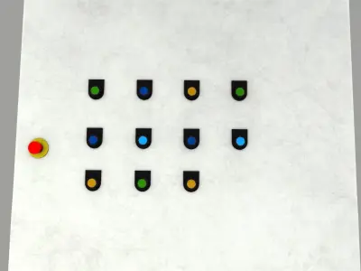 Control Panel Low Poly Low-poly 3D model