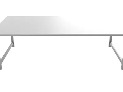 Long Restaurant Table Free 3D model