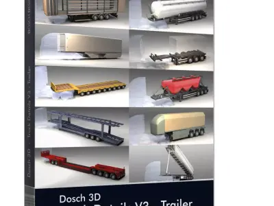 Dosch 3D - Truck Details V3 - Trailer 3D model
