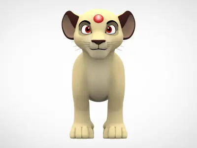 Persian Cub Low-poly 3D model