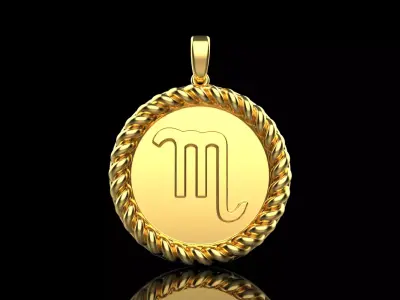 Zodiac sign Scorpio model 857 3D print model