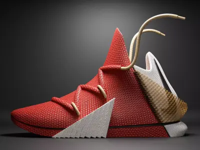 Nike Shoe - Red 3D model