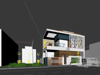 MODERN RESIDENTIAL BUILDING 3D model