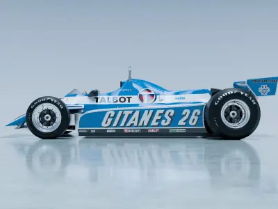 1981 Ligier JS17 Jacques Laffite 3D model