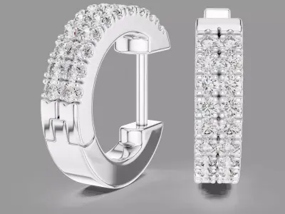  Diamond Hoops 3D print model
