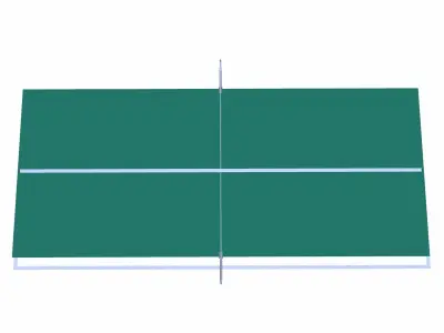 Ping Pong Table Low-poly 3D model