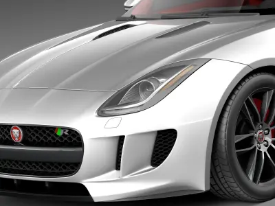 Jaguar F-Type R Coupe 2015 3D model