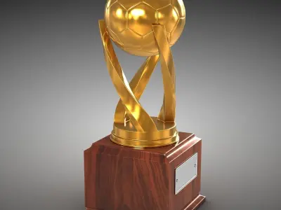 Soccer Cup Low-poly 3D model