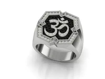 OM RING 3D print model