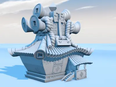  Super fine attic model 3D model