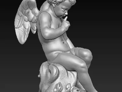 Angel boy 3d model 3D print model