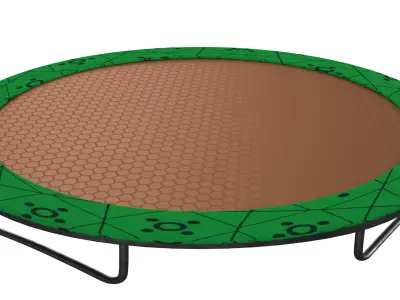 Trampoline Low-poly 3D model