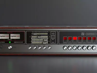 Rare HI FI Amplifier 3D model