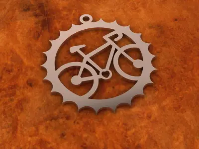 biker necklace Free 3D print model