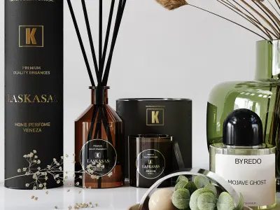 Decorative Set 155 Low-poly 3D model