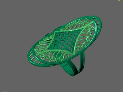 Women Long Ring Ready STL 3DM Models Womens Ring Long models 3D print model
