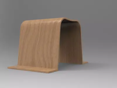 Puhhe Stool Low-poly 3D model