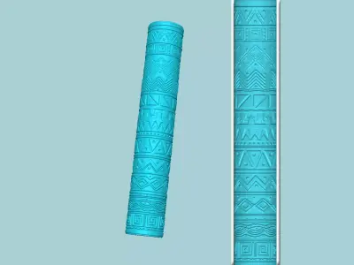 Texture Roll 30 Mexican Negative - Fondant Decoration Maker 3D print model