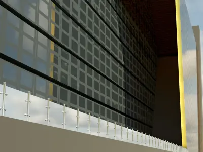 Building Architecture Exterior Low-poly 3D model