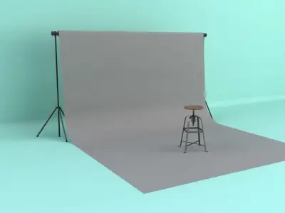 Photo Studio Backdrop 3D model
