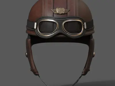 Helmet scifi military combat 3d futuristic technology  Low-poly 3D model