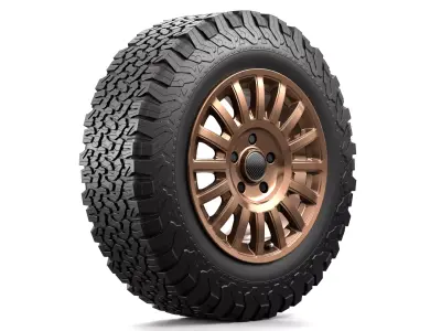Offroad Car Wheel 3 3D model