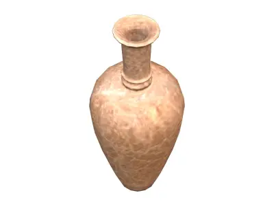 Clay Vase 2 Low-poly 3D model