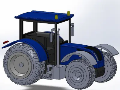 Newholland tractor 3D print model