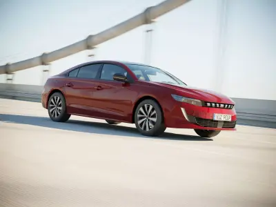 French luxury sedan 3D model