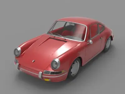 1964 Porsche 911  3D model