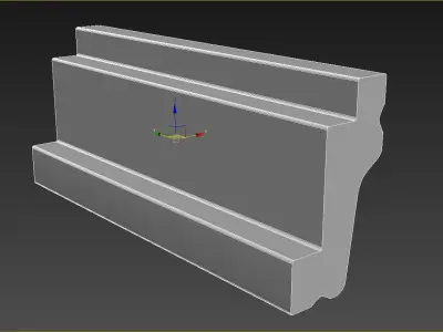 Cornice Moulding Low-poly 3D model