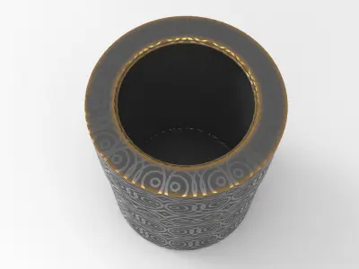 Puy Plant Pot Low-poly 3D model