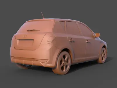 Kia Ceed 2011 3D print model