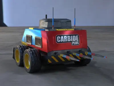 Battle Bot - Carbide Plus Low-poly 3D model