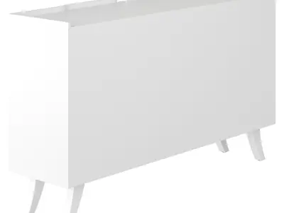 Modern White Sideboard Buffet 3D model