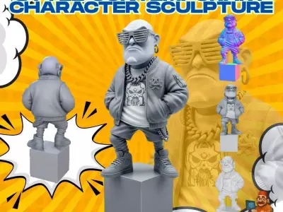 Printable Hip Hop Guru 3D model