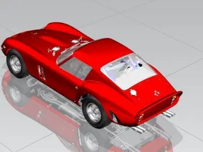 Ferrari 250 gto Classic car  3D print model