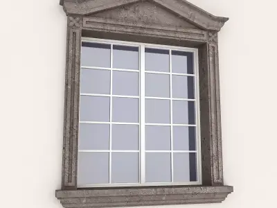 Window Frame 08 Low-poly 3D model