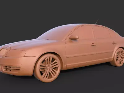 Skoda Superb 3D print model