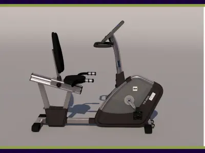 Stationary bicycle 3D model