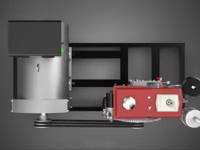 COMPACT DIESEL ENGINE TURBINE DYNAMO GENERATOR SET MACHINERY KVA 3D model