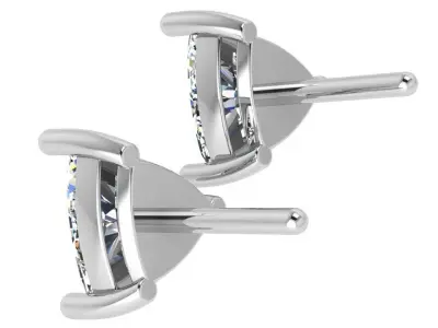 Triangulum Diamond Earring 4631 3D print model