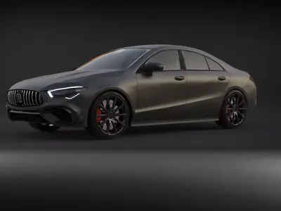 Mercedes Benz Cla45 s AMG LoPoly 3D model