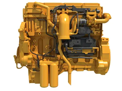 Industrial Diesel Engine 3D model