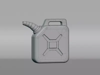 Fuel canister Low-poly 3D model