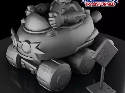 DR EGGMAN - ROBOTNIK - SONIC and ALL-STARS RACING TRANSFORMED 3D print model