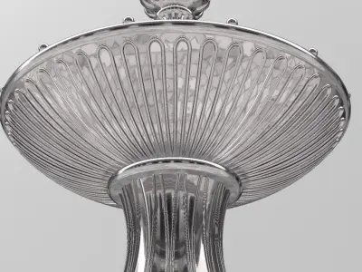 FOUNTAIN silver plate 3D model