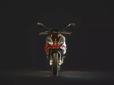 Base model Aprilia Tuono V4 2025 3D model