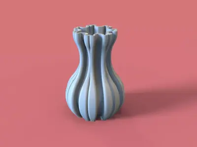 Snowflake vase Free 3D print model